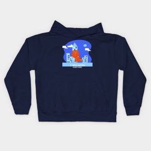 T-Rex Hates hand satnds Kids Hoodie